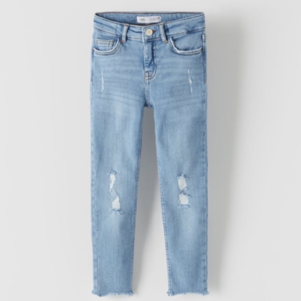 NWT 13-14Y Zara ripped skinny jeans